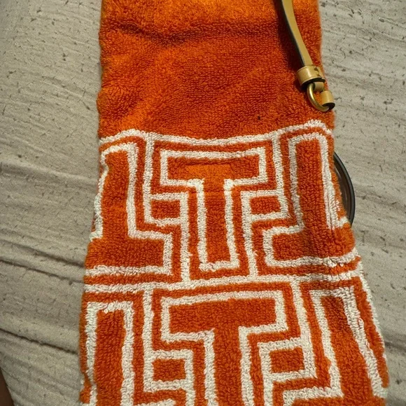 Tory Burch Orange and White Crossbody Bag - Picture 3 of 6